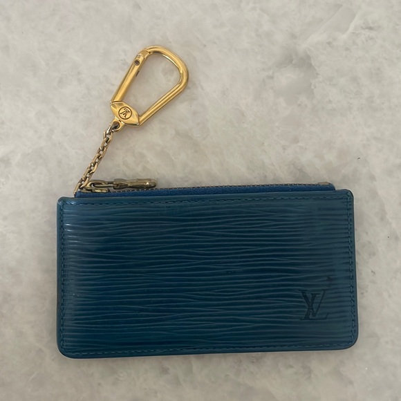 Louis Vuitton Handbags - Pochette Cle Coin Case Epi Toledo Blue